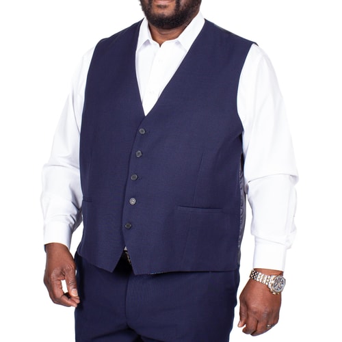 Skopes Nyborg Check Waistcoat Navy