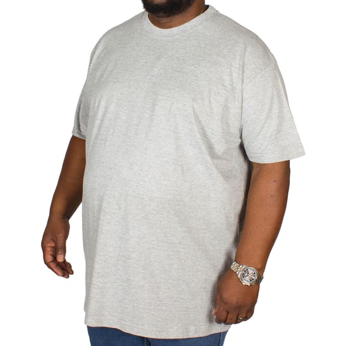 Bigdude Plain Crew Neck T-Shirt Grey