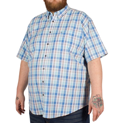 Peter Gribby Seersucker Shirt Aqua