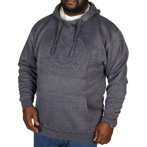 KAM Embossed Denim Hoody Denim