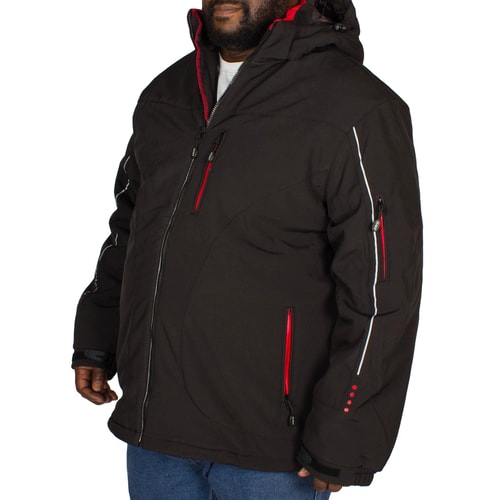 KAM Padded Soft Shell Jacket Black