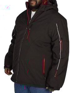 KAM Padded Soft Shell Jacket Black