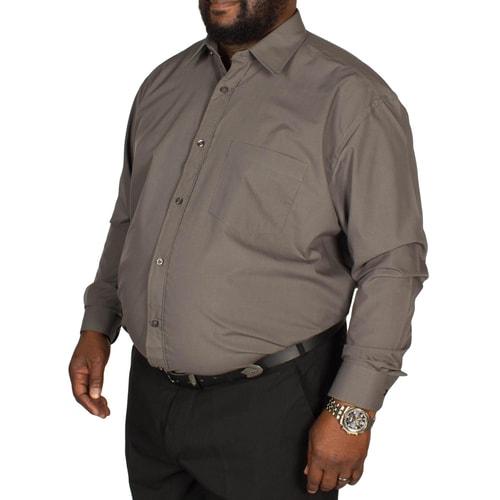 Metaphor Plain Charcoal Long Sleeve Shirt