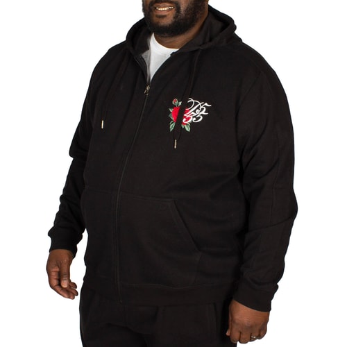 D555 Verlin Full Zip Hoody Black
