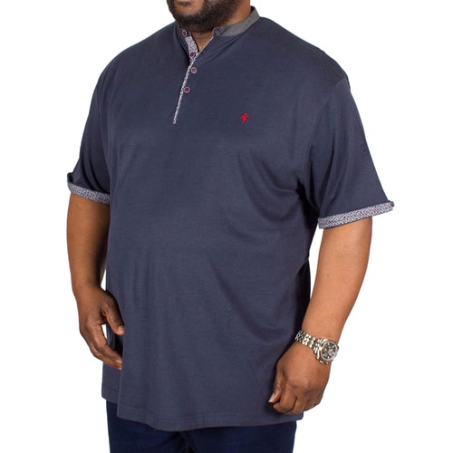 Lizard King Grandad Contrast Collar Polo Shirt