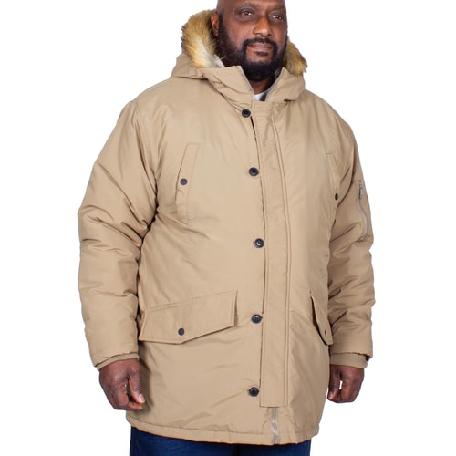 Bigdude Noel Parka Coat Stone
