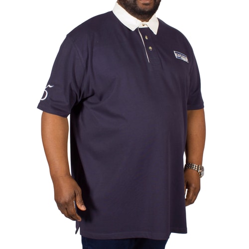 D555 Nash Rugby Polo Shirt Navy Tall