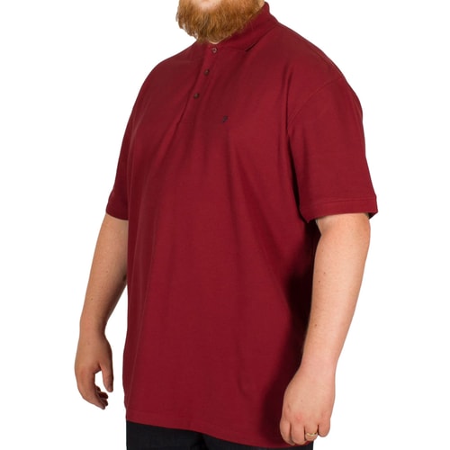 Farah Classic Pique Polo Shirt Burgundy