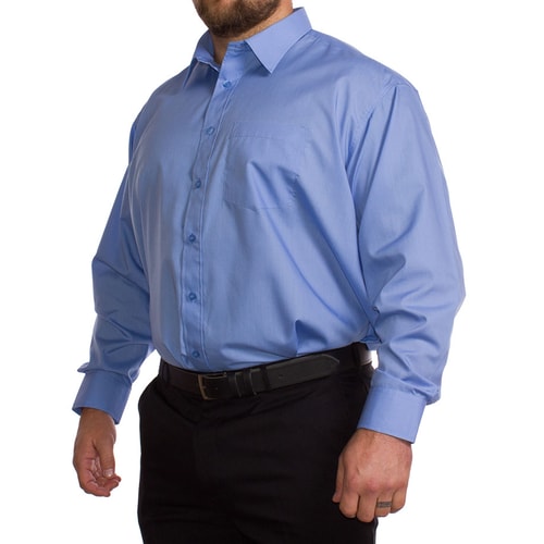 Rael Brook Plain Blue Long Sleeve Shirt