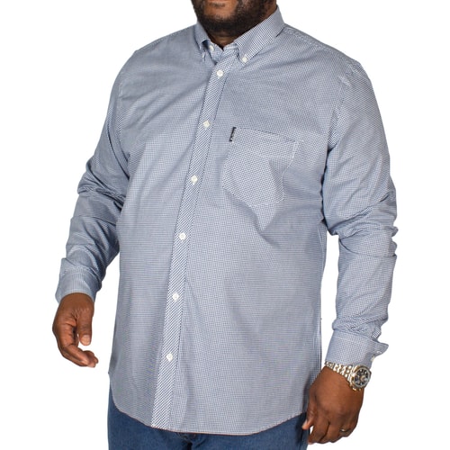 Ben Sherman Classic Gingham Shirt Denim Blue
