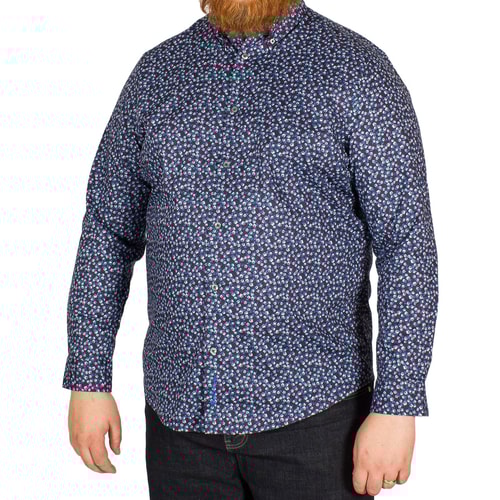 Ben Sherman Floral Print Shirt Navy