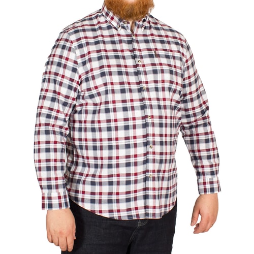 Ben Sherman Oxford Check Shirt Wine