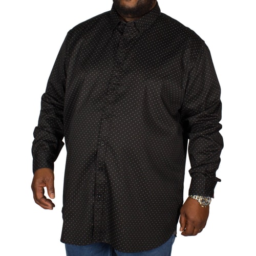 D555 Jahine Squares Print Shirt Black