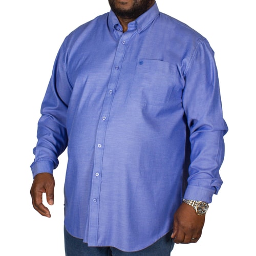 Espionage Oxford Long Sleeve Shirt Blue