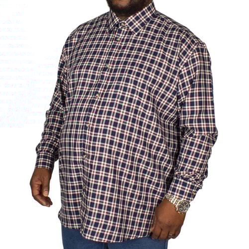 Cotton Valley County Check Long Sleeve Shirt Navy