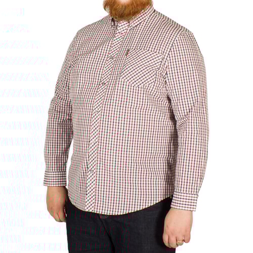 Ben Sherman Check Shirt Dark Blue/Red