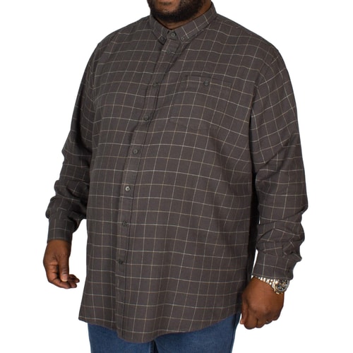 D555 Taylor Pane Check Shirt Charcoal