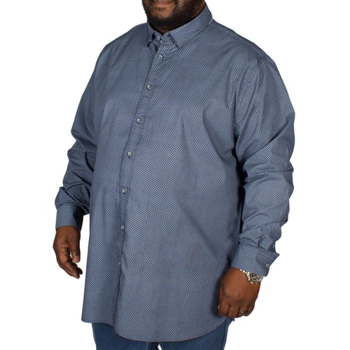 D555 Kermit Geo Print Shirt Navy