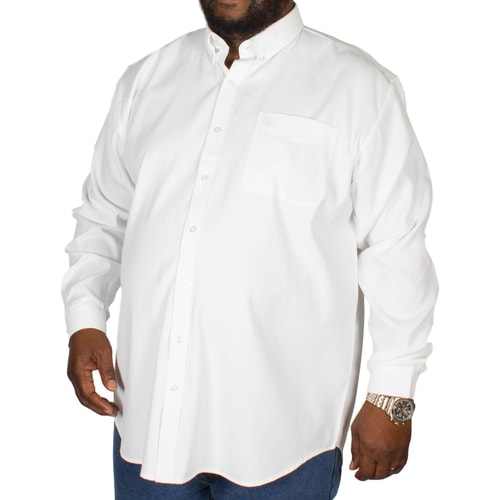 Espionage Oxford Long Sleeve Shirt White