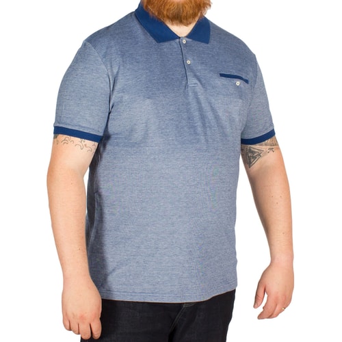 Ben Sherman Oxford Pique Polo Shirt Blue