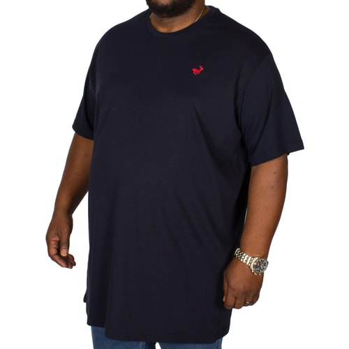 Bigdude Signature Crew Neck T-Shirt Navy/Red