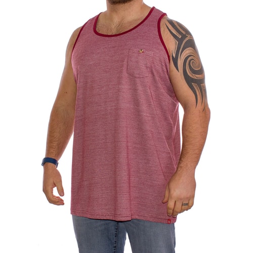 D555 Striped Arda Vest in Red