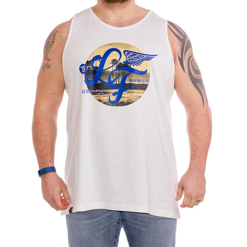 Loyalty & Faith San Diego White Logo Vest