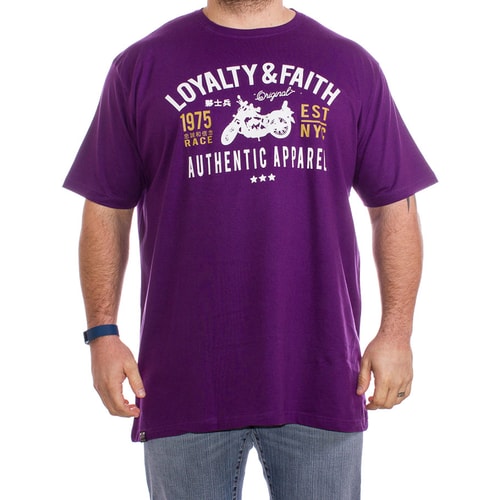 Loyalty & Faith Blaize Motorcycle Purple T-Shirt