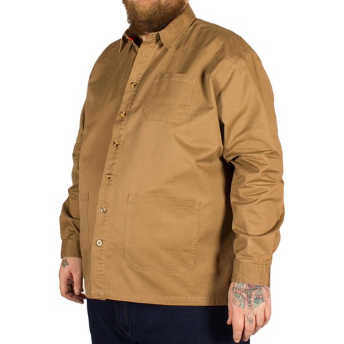 D555 Ramsey Heavy Twill Overshirt Sand