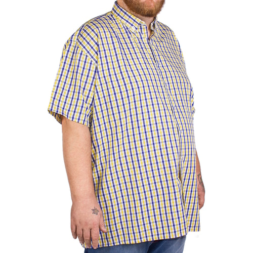 Fitzgerald Yellow Short Sleeve Check Shirt