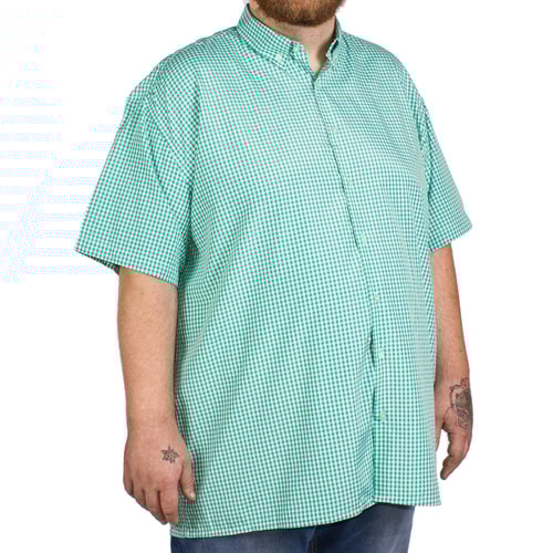 Fitzgerald Green Gingham Short Sleeve Shirt