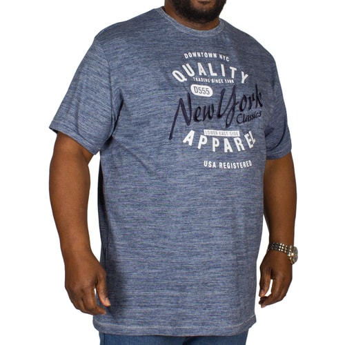 D555 Alphin Printed/Embroidered T-Shirt Denim