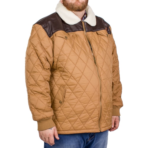 Kangol Ranger Quilted Jacket Tan