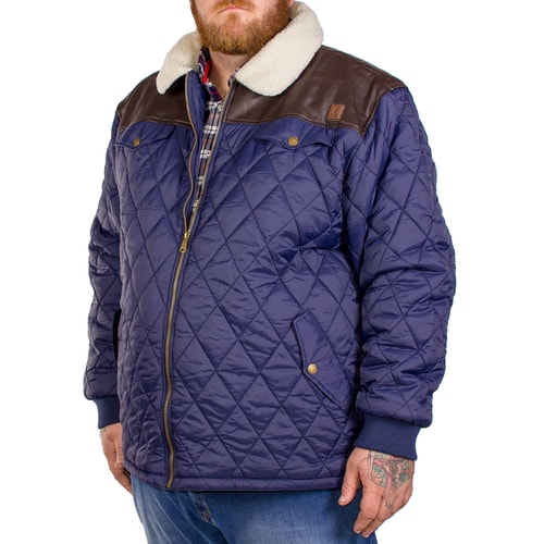 Kangol Ranger Quilted Jacket Navy