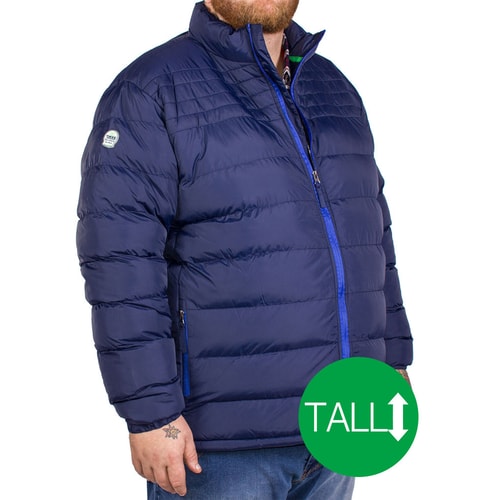 D555 Edmond Puffer Jacket Navy Tall