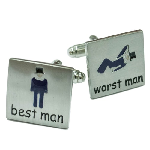 Sophos Best Man/Worst Man Wedding Cufflinks