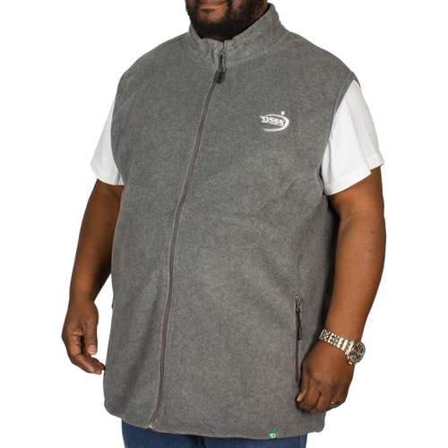 D555 Benjamin Fleece Gilet Charcoal