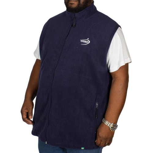 D555 Benjamin Fleece Gilet Navy