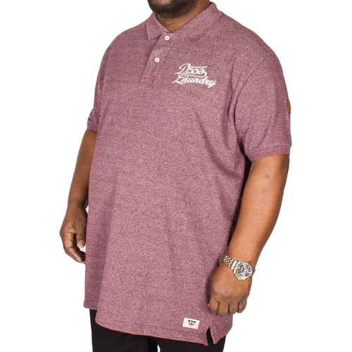 D555 Graham Embroidered Polo Shirt Brick Tall