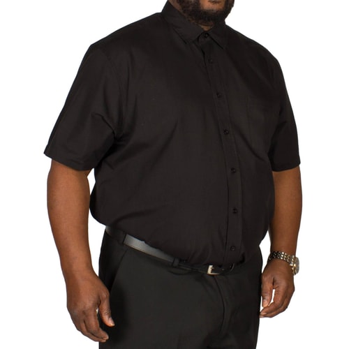 Bigdude Short Sleeve Poplin Shirt Black