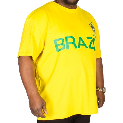 D555 Ricardo Brazil Football T-Shirt Yellow