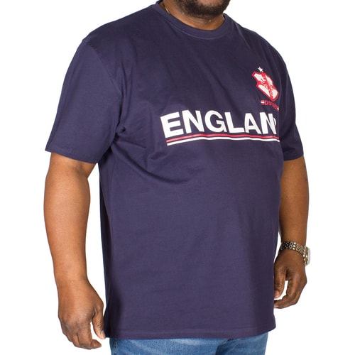 D555 Leon England Football T-Shirt Navy