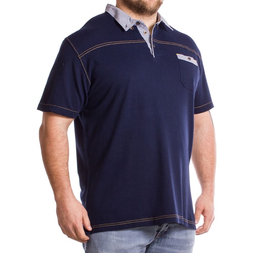 Cargo Bay Pique Polo Shirt Indigo