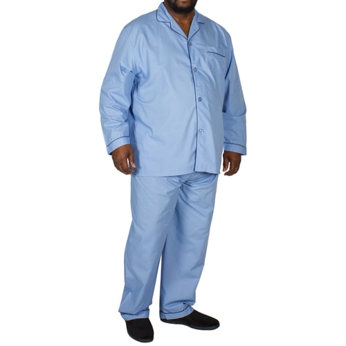 Pyjamas Long Sleeve & Trousers Mid Blue