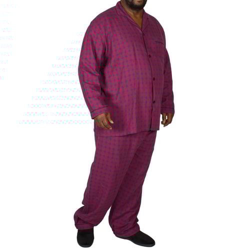 Rael Brook Brushed Check Pyjamas Red/Navy