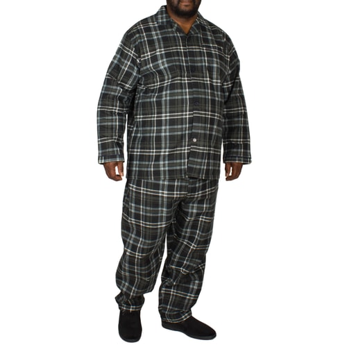 King's Club Navy/Grey Plaid Pyjamas Set