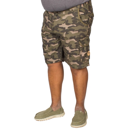 D555 Victor Camouflage Print Cargo Shorts Jungle