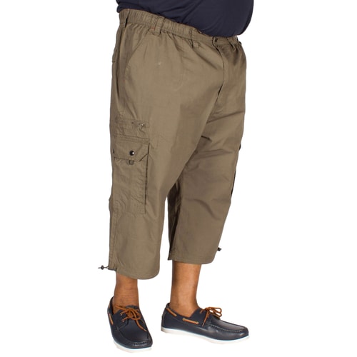 Espionage 3/4 Length Cargo Shorts Olive