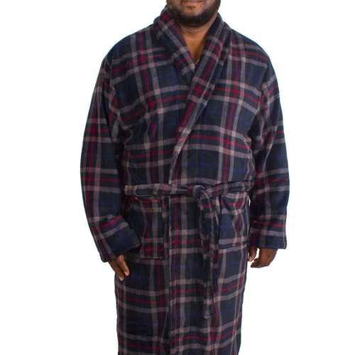 Espionage Check Fleece Dressing Gown
