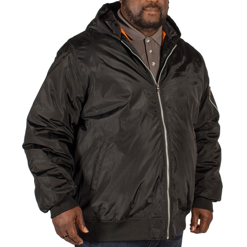 D555 Milford Padded Hooded Jacket Black